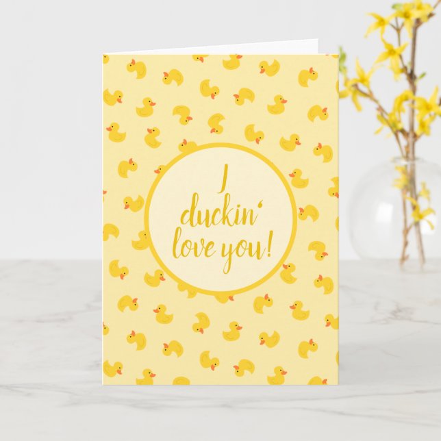 Carte Canards (Fleur jaune)