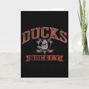 Carte Canards d'Anaheim Vintage Hockey Noir Nhl Officiel