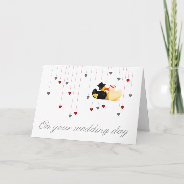 Carte Canards de mariage 4 (Devant)