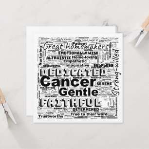 Carte Cancer avec ce Nuage de Message de Bienvenue du Mo