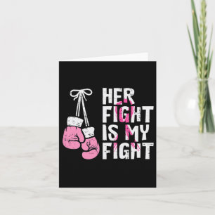 Carte Cancer Boxe Gants Son combat Mon combat Femmes Hom