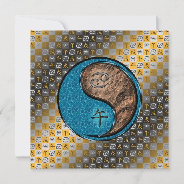 Carte Cancer & Cheval de Terre (Devant)