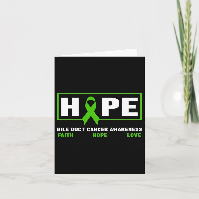 Carte Cancer de la bille - Espérance Conscience du cance (Devant)