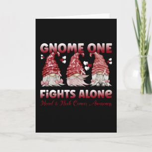 Carte Cancer de la tête et du cou Burgundy Ruban