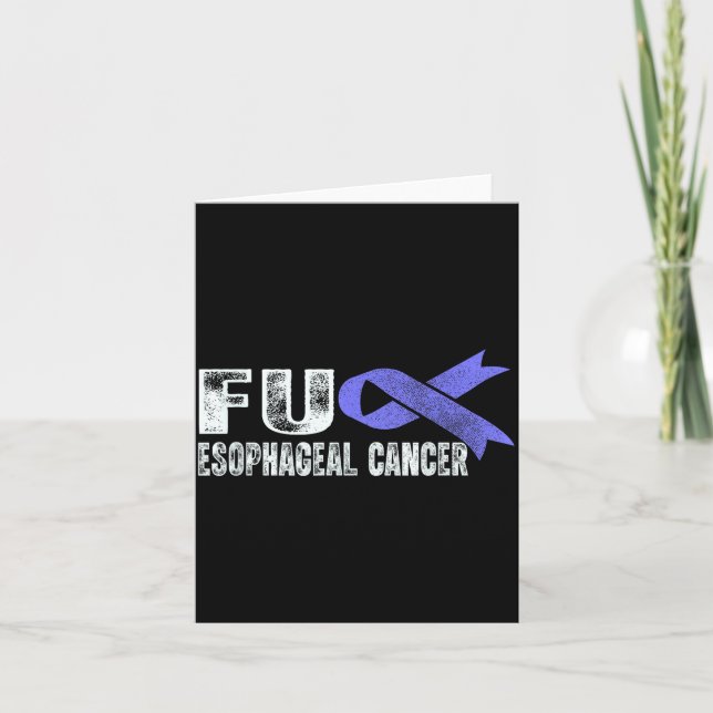 Carte Cancer de l'oesophage Sensibilisation Suprt Rétro  (Devant)