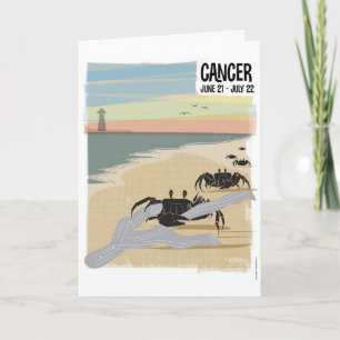 Carte Cancer du crabe Zodiac