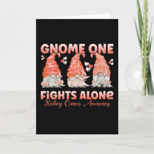 Carte Cancer du rein Orange Ribbon Gnome