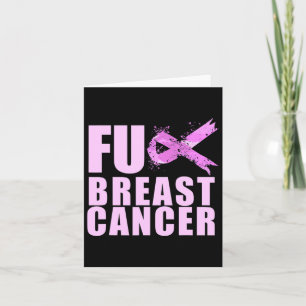 Carte Cancer Du Ruban Rose Pour La Sensibilisation Au Ca