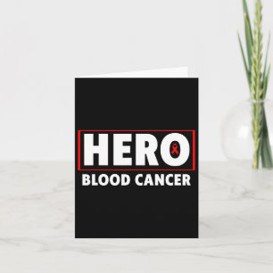 Carte Cancer du sang - Héros Sensibilisation au cancer d