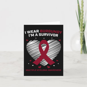 Carte Cancer du Sang Survivant Myélome multiple Sensibil