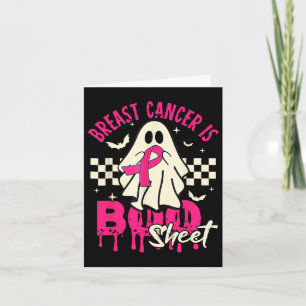Carte Cancer du sein Fantôme Halloween Cancer du sein Dé