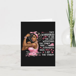 Carte Cancer Du Sein Je Suis La Tempête Femmes Noires No