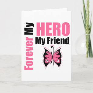 Carte Cancer du sein pour toujours Mon héros Mon ami