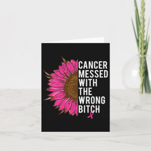 Carte Cancer Du Sein Ruban Rose Mis Avec Le Mal