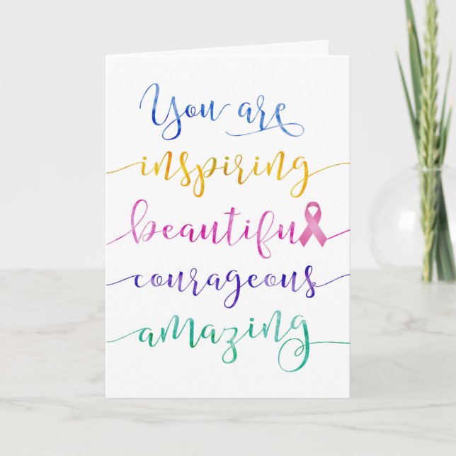 Carte Cancer du sein - Se souvenir de qui vous êtes (Devant)