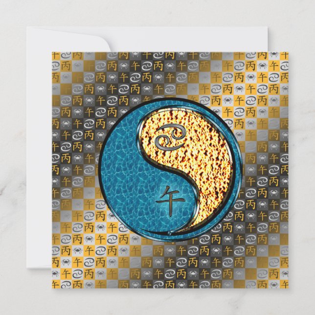 Carte Cancer & Fire Horse (Devant)