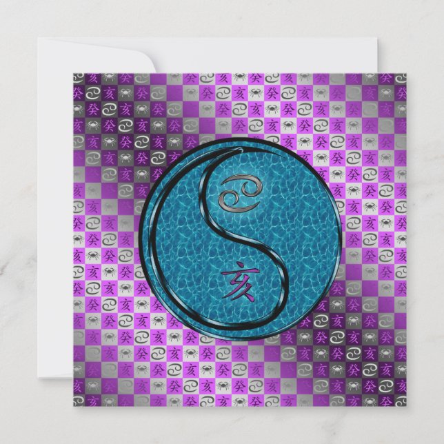 Carte Cancer & Sanglier d'eau (Devant)