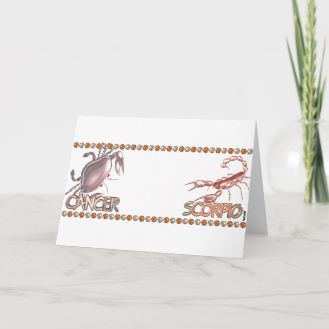 Carte Cancer Scorpio zodiac friendship by Valxart (Devant)