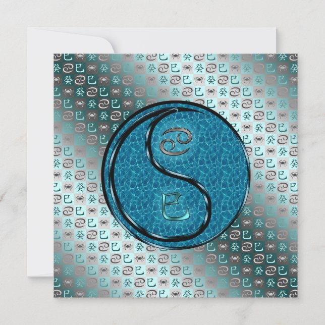 Carte Cancer & Serpent d'eau (Devant)