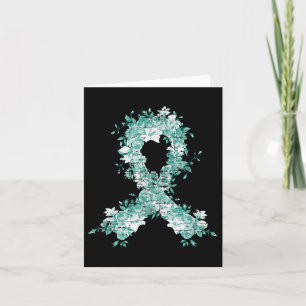 Carte Cancer Survivant Cadeau Turquoise Ruban Cancer de 