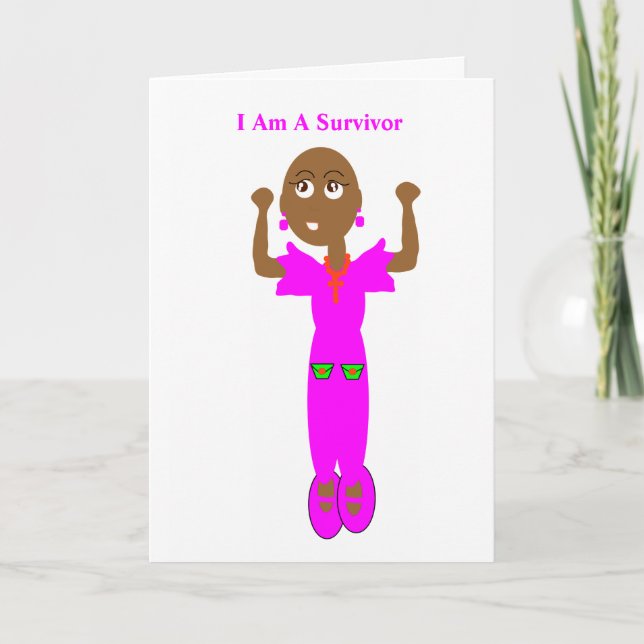 Carte Cancer Survivor Greeting Card. (Devant)