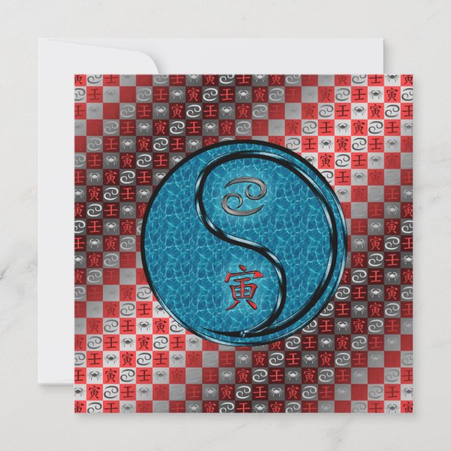 Carte Cancer & Tigre d'eau (Devant)