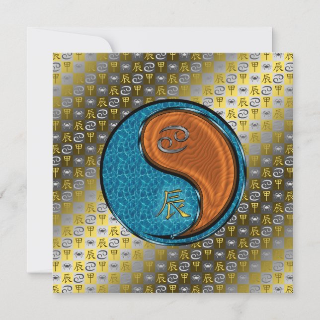 Carte Cancer & Wood Dragon (Devant)