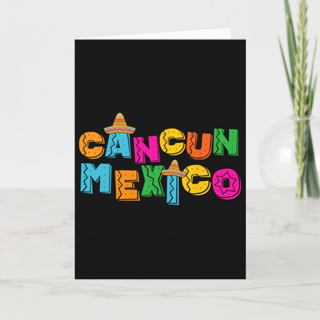 Carte Cancun Mexique  (Devant)