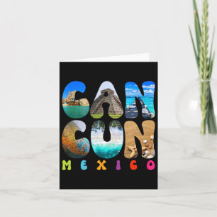Carte Cancun Mexique 2025 Vacation Beach Matching Famill
