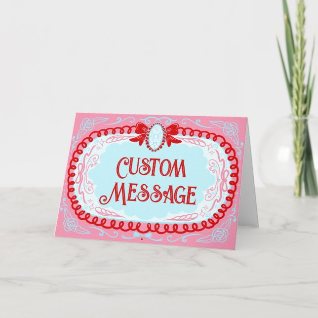 Carte Candy Cameo sur mesure (Devant)