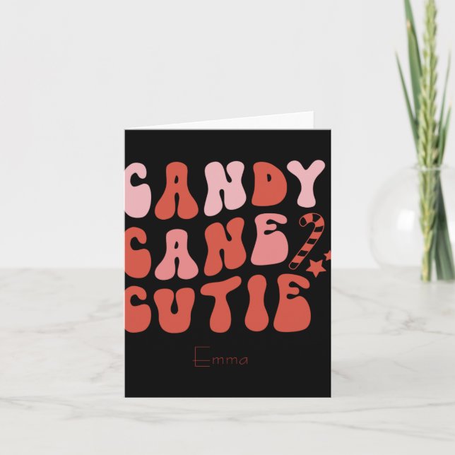 Carte Candy Cane Cutie Christmas Holiday Toddler T Shirt (Devant)