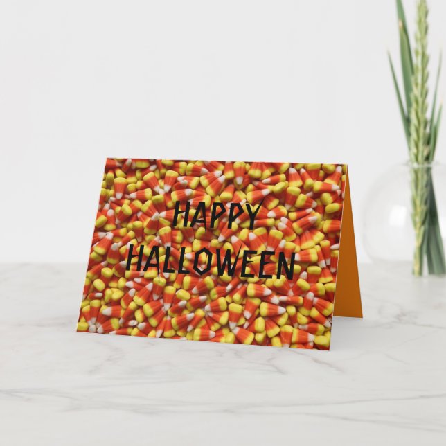 CARTE CANDY CORN HALLOWEEN (Devant)