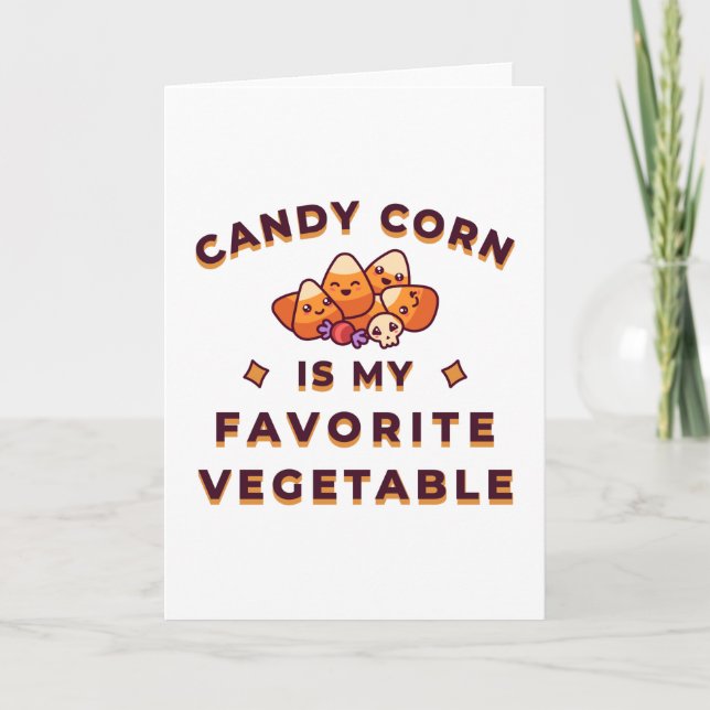 Carte Candy Corn Halloween (Devant)