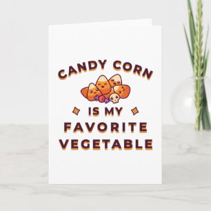Carte Candy Corn Halloween