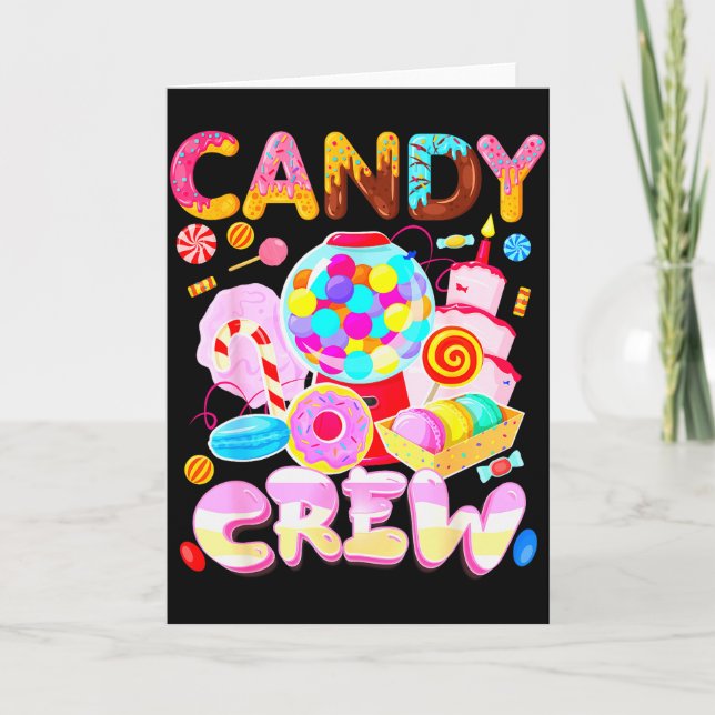 Carte Candy Land Candy Crew Party Halloween Costumes Adu (Devant)