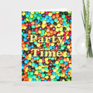 Carte Candy-M&Ms-party time-v-26