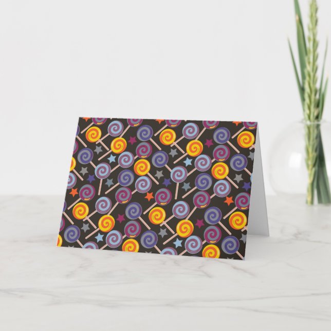 Carte Candy pattern | Lollies 1lipop (Devant)