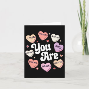 Carte Candy Saint-Valentin Vous êtes aimé Assez digne 