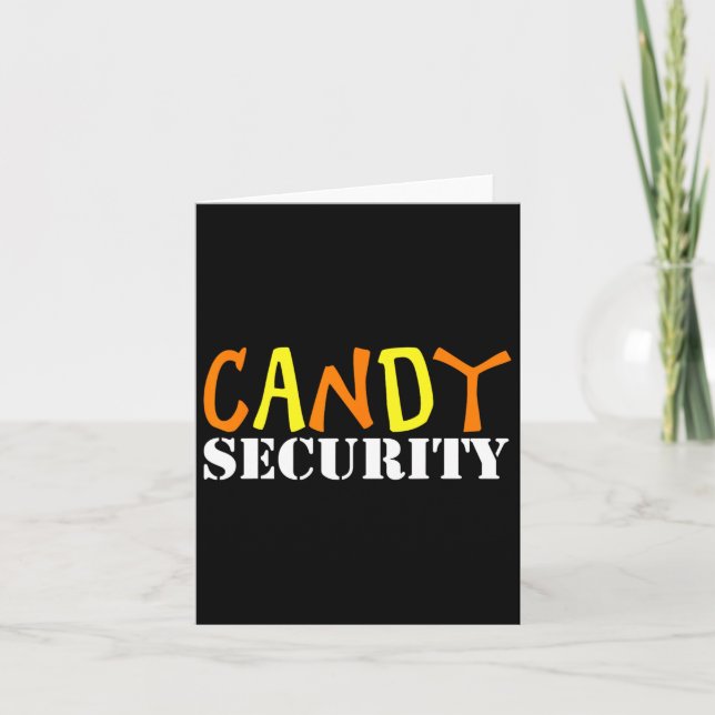 Carte Candy Security Costume d'Halloween facile pour Laz (Devant)