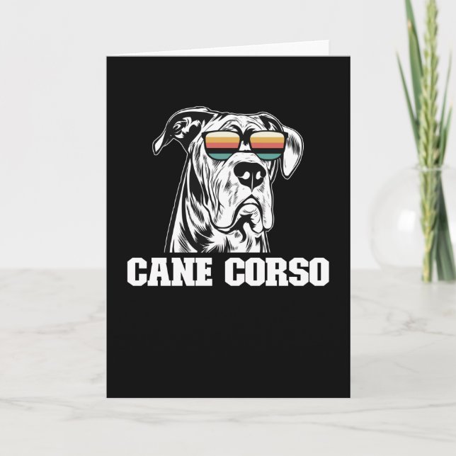 Carte Cane Corso Chien Propriétaire Cane Corsos (Devant)