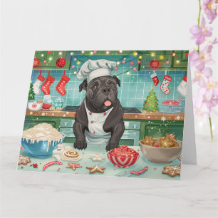 Carte Cane Corso Fête de Noël en Cuisine : Un Noël Festi