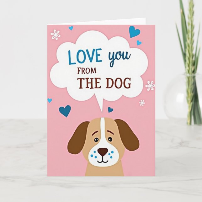 Carte Canine Love Mothers Day Card (Devant)