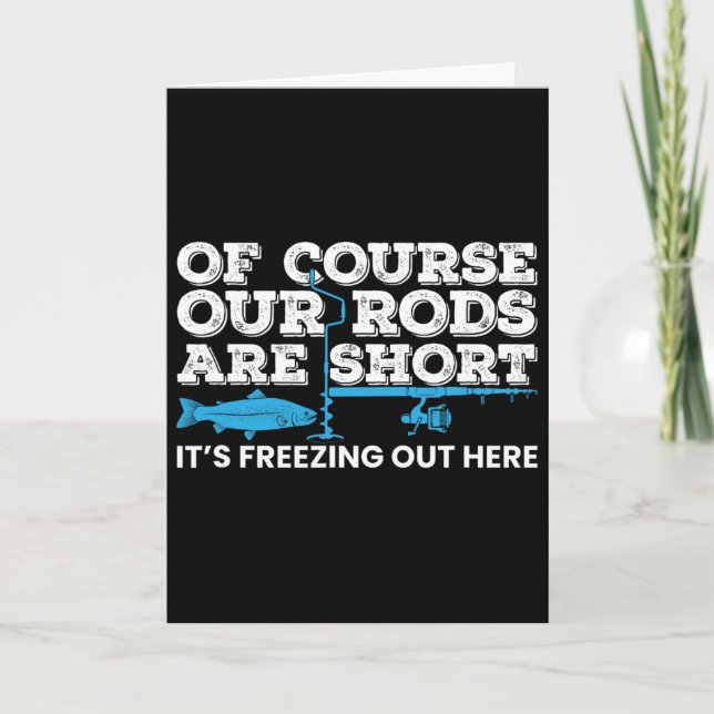Carte Canne courte pour pêche sur glace Hiver pêche sur  (Devant)