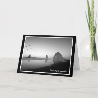 Carte Cannon Beach Sympathy Card