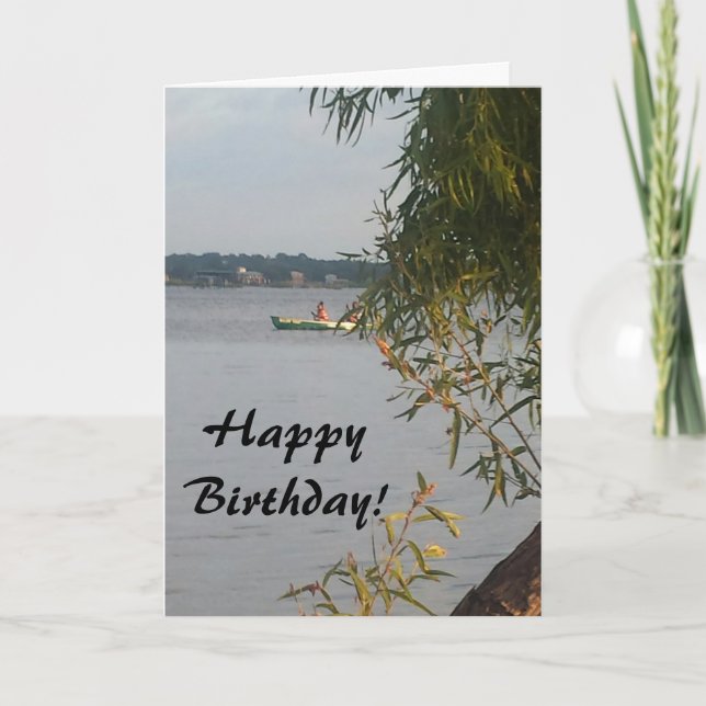 Carte Canoe Birthday Card (Devant)