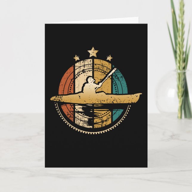 Carte Canoe Retro (Devant)