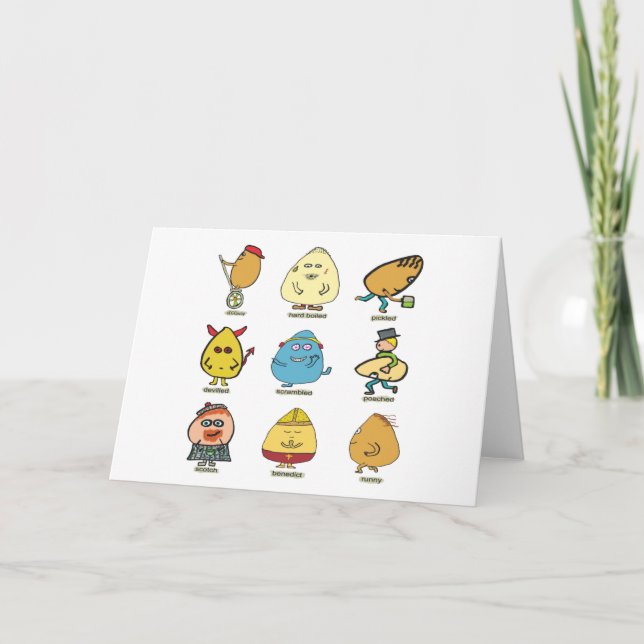 Carte Canons à oeufs amusants (Devant)