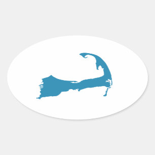 Carte Cape Cod autocollant