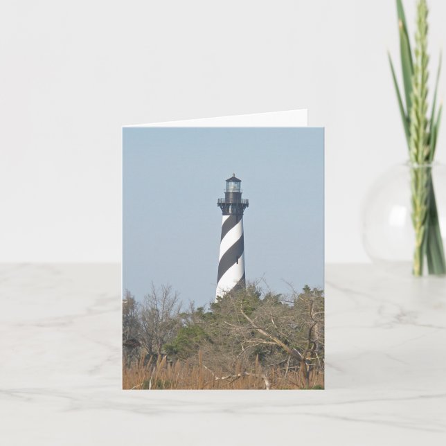 Carte Cape Hatteras Lighthouse Au-Dessus De Wetlands Not (Devant)