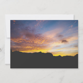 Carte Cape Verde Coucher de Soleil Ardente Ciel Enflammé